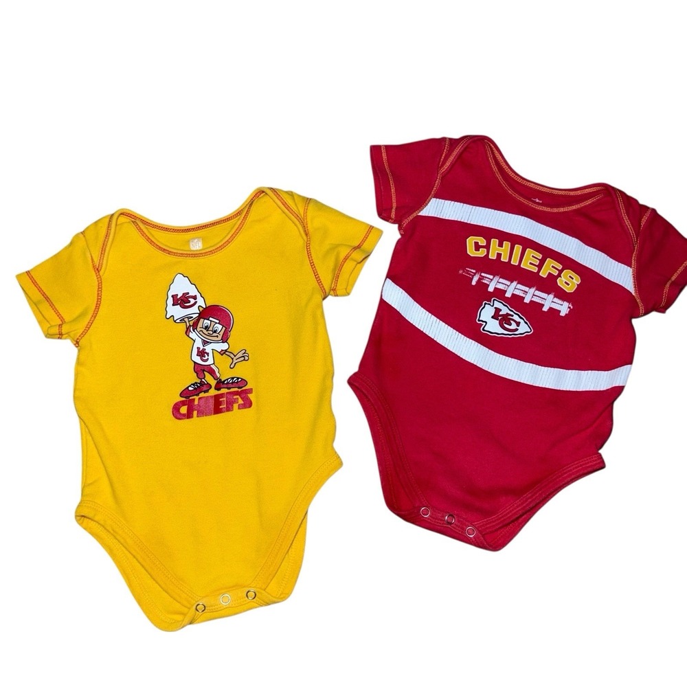 NFL Team Apparel Chiefs Set Of 2 Baby One Piece 18 Month
